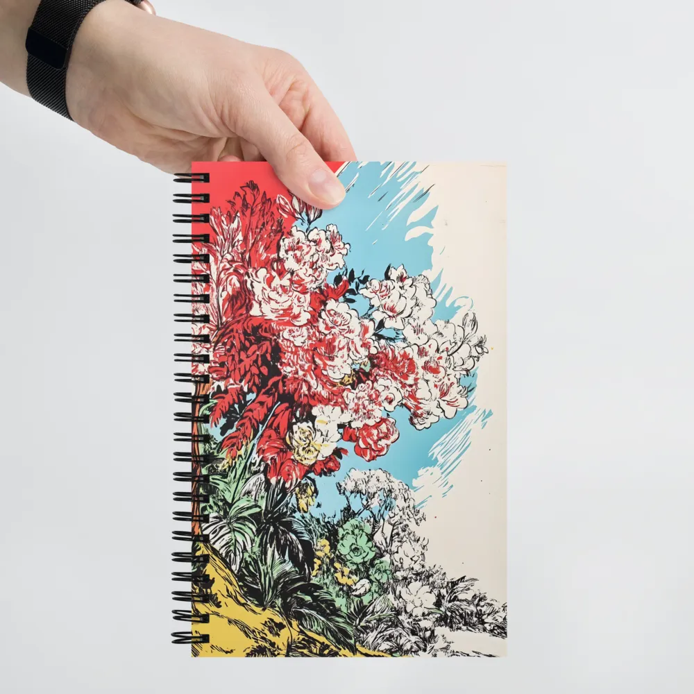 Garden of Vibrant Blossoms 
 Spiral Notebook | 140 pages