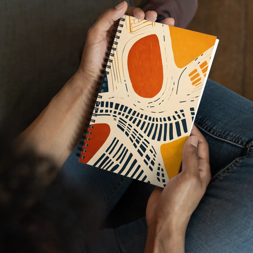 Organic Graphic Flow 
 Spiral Notebook | 140 pages