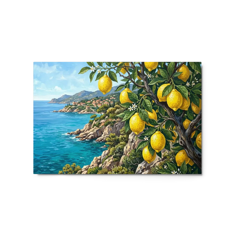 Lemon Tree by the Mediterranean Sea | Art Print