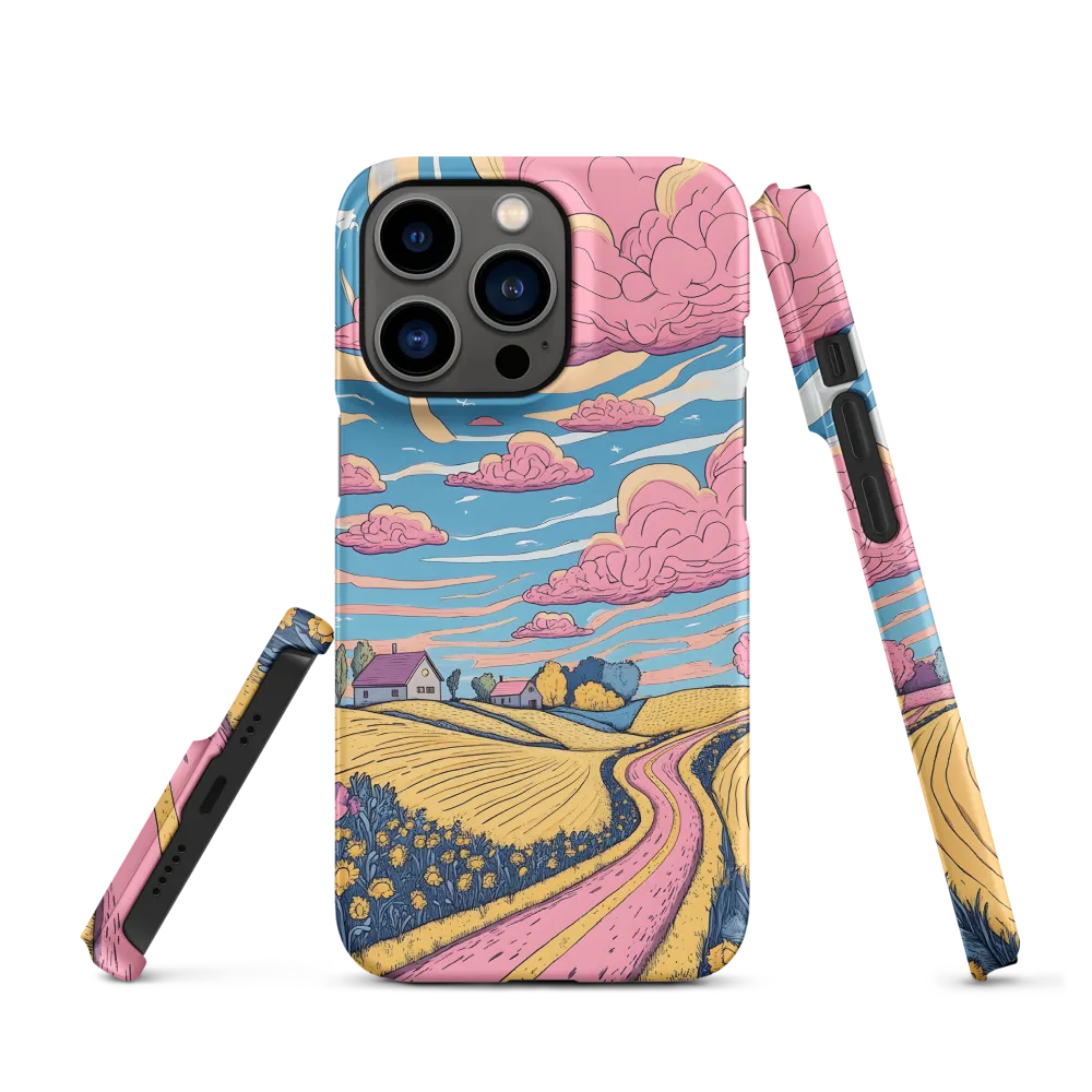 Countryside Landscape with Winding Road | Phone Case