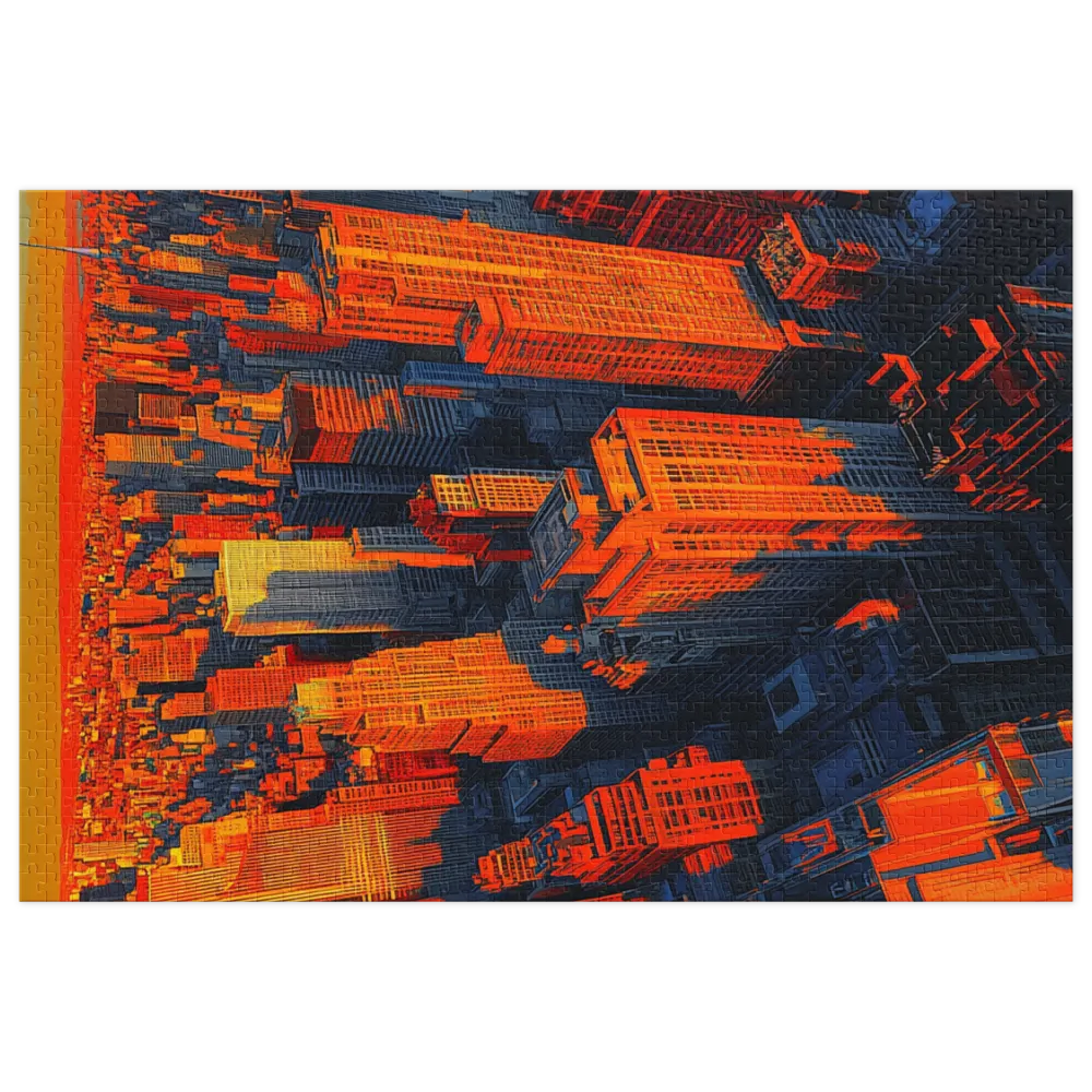 Vibrant Sunset Cityscape | Jigsaw Puzzle (252/520 pieces)