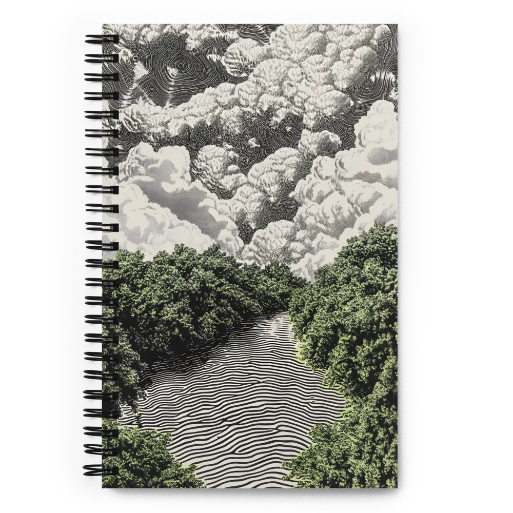 Whispering Woods and Wavy Waters 
 Spiral Notebook | 140 pages