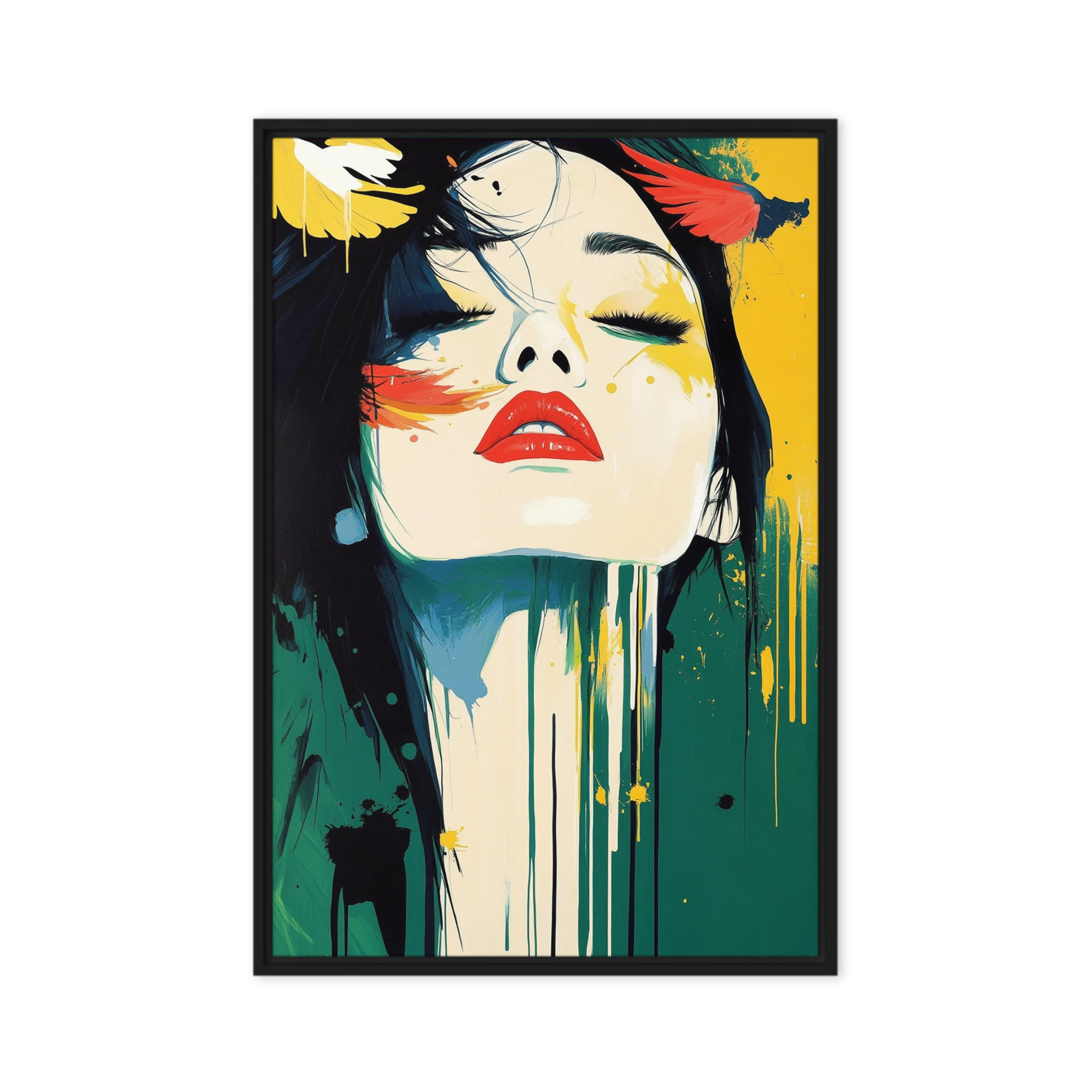 Bold Female Portrait in Vibrant Colors