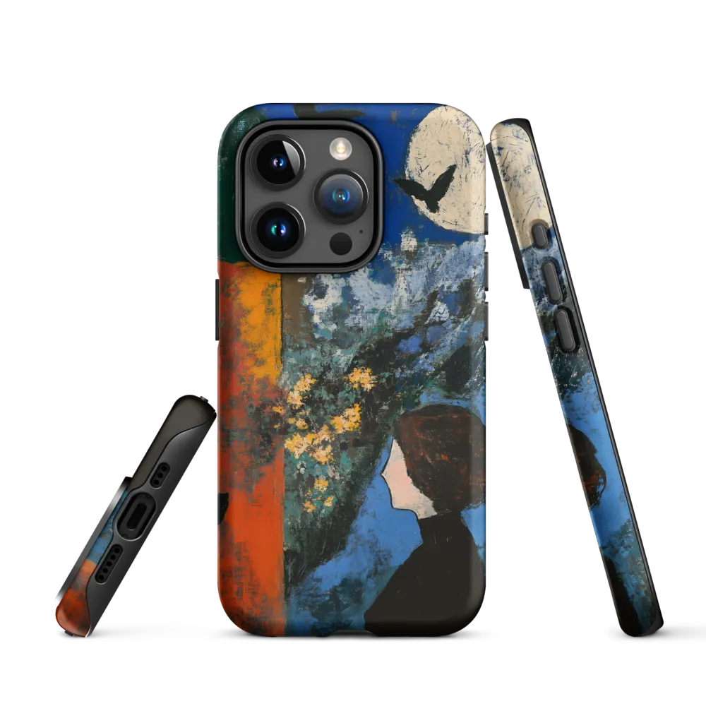 Profile Under Moonlit Sky | Phone Case