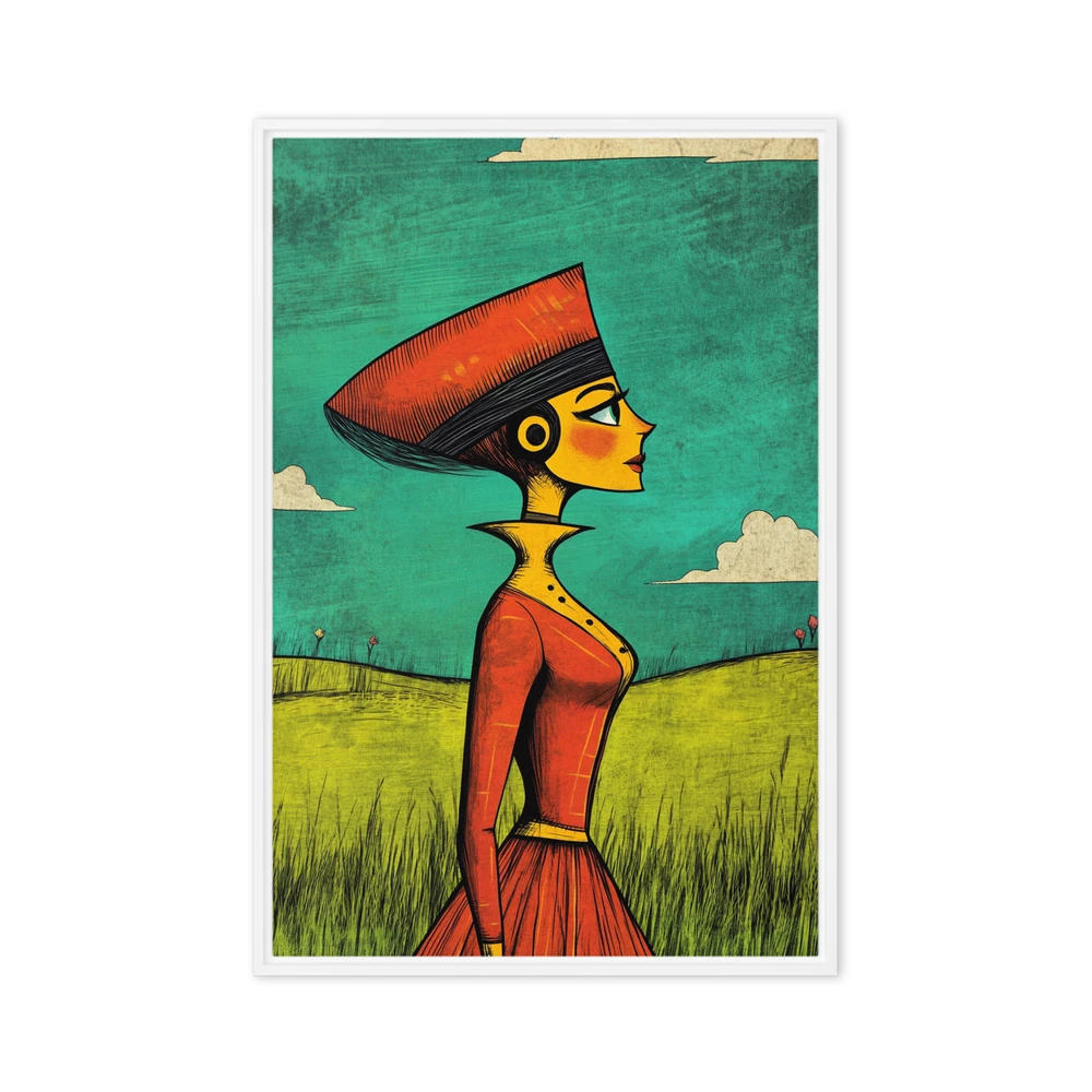 Art Deco Woman in Profile | Art Print
