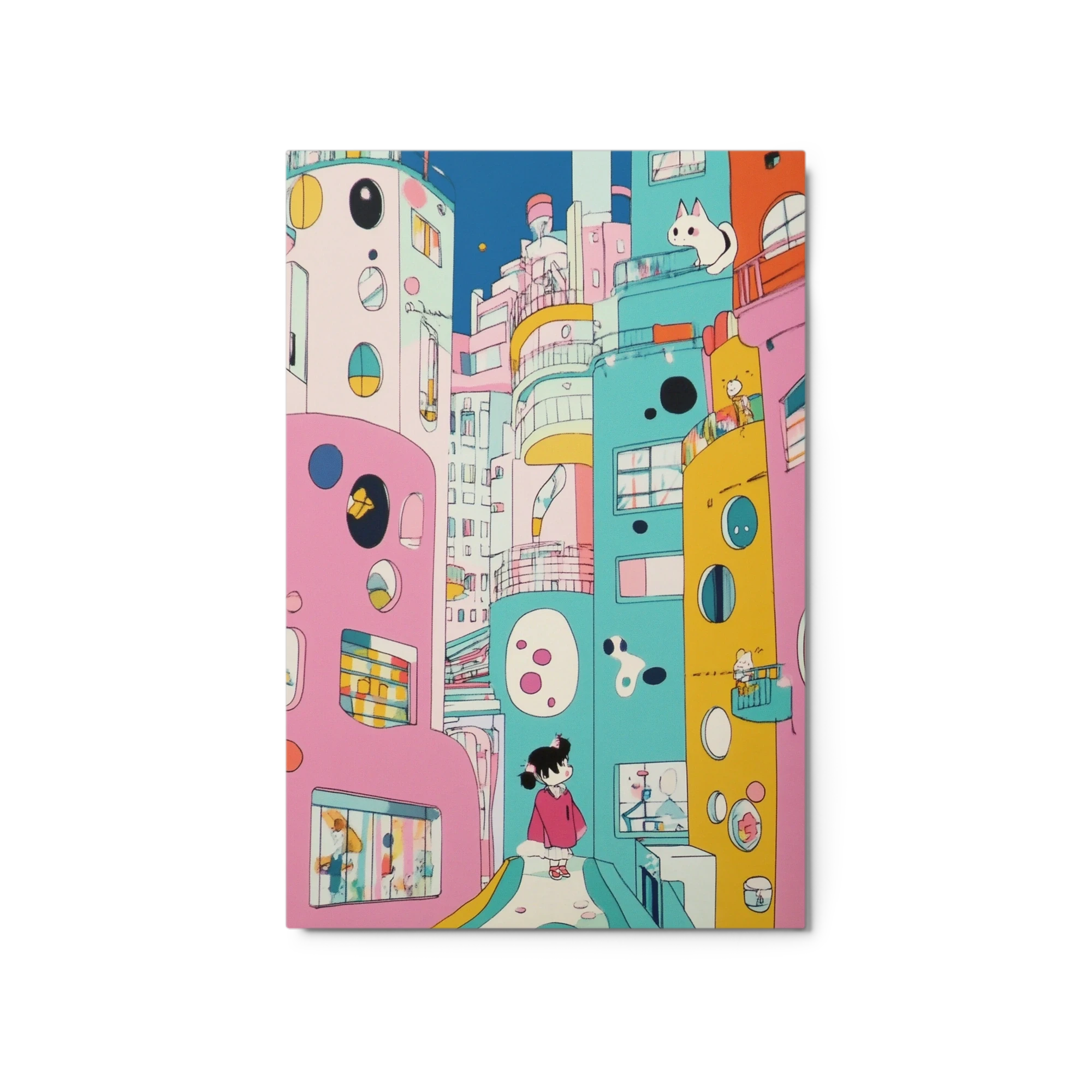 Colorful Cityscape Illustration