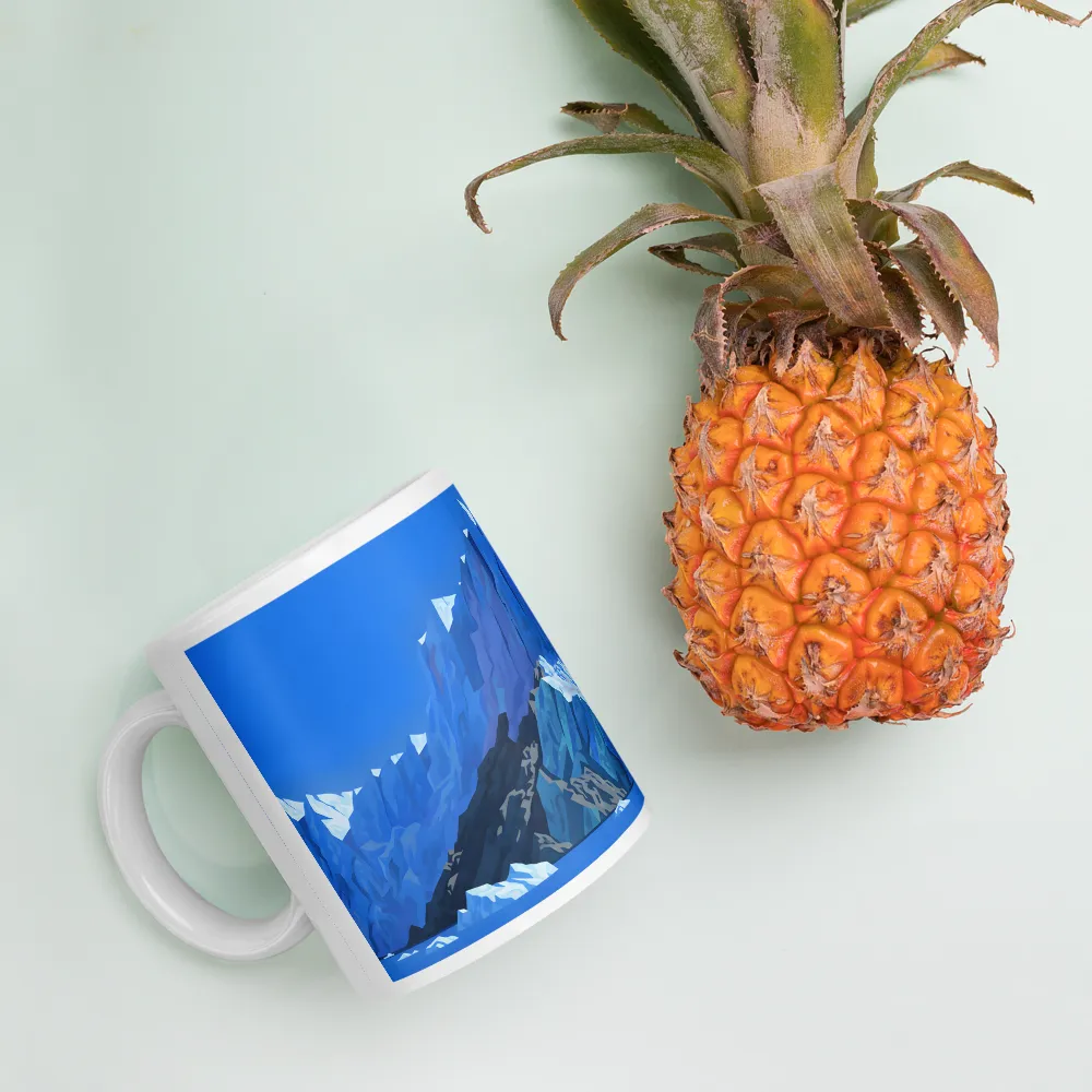 Blue Glacier 
 Mug with Red inside | 15 oz