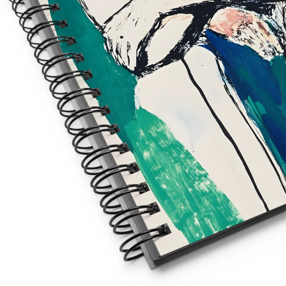 Pensive Man Portrait 
 Spiral Notebook | 140 pages