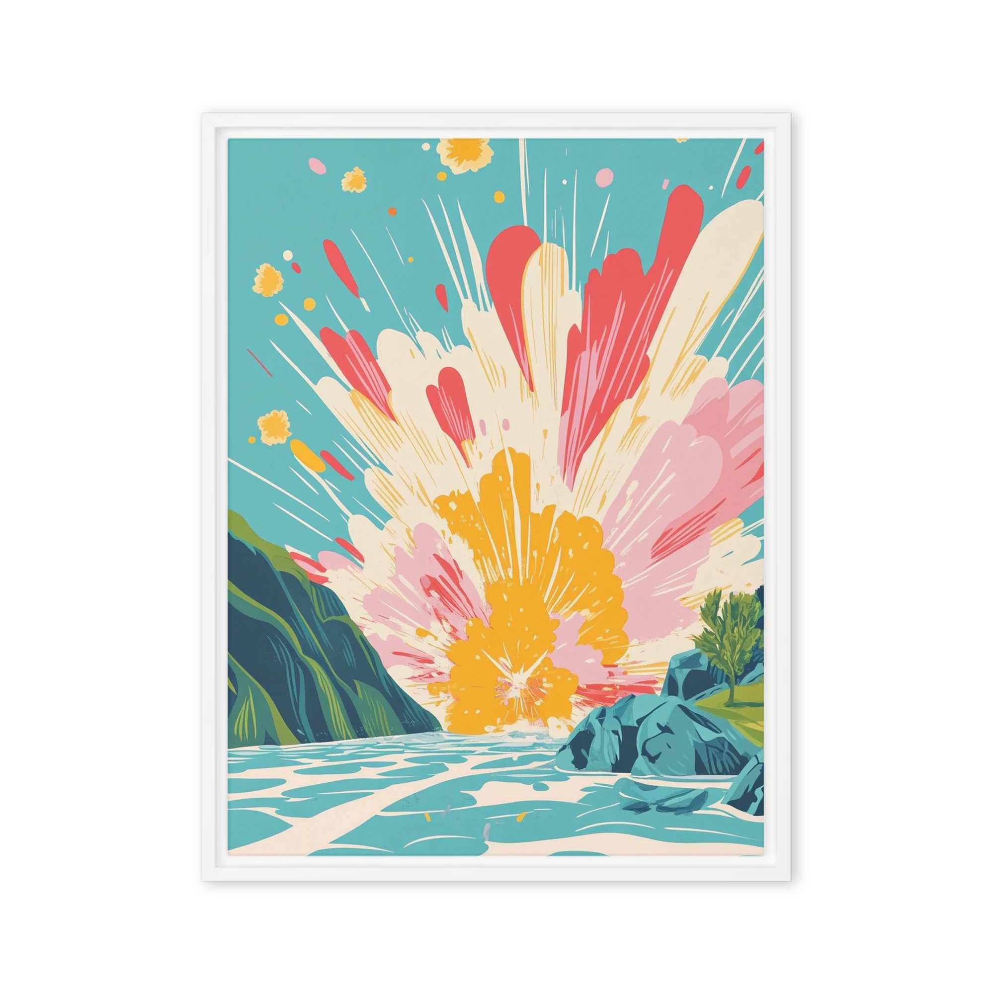 Vibrant Landscape Eruption