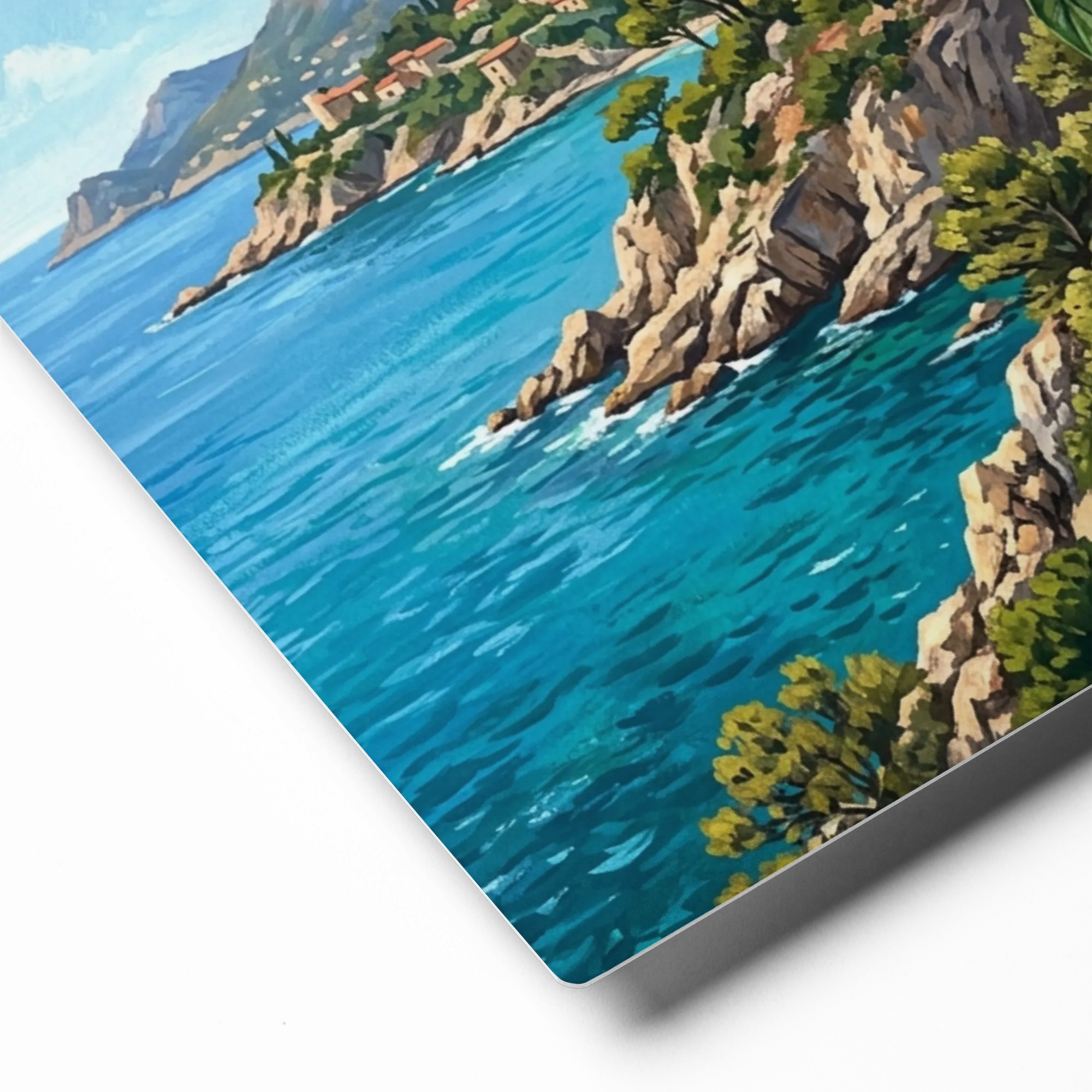 Lemon Tree by the Mediterranean Sea 
 Canvas with Black Frame
