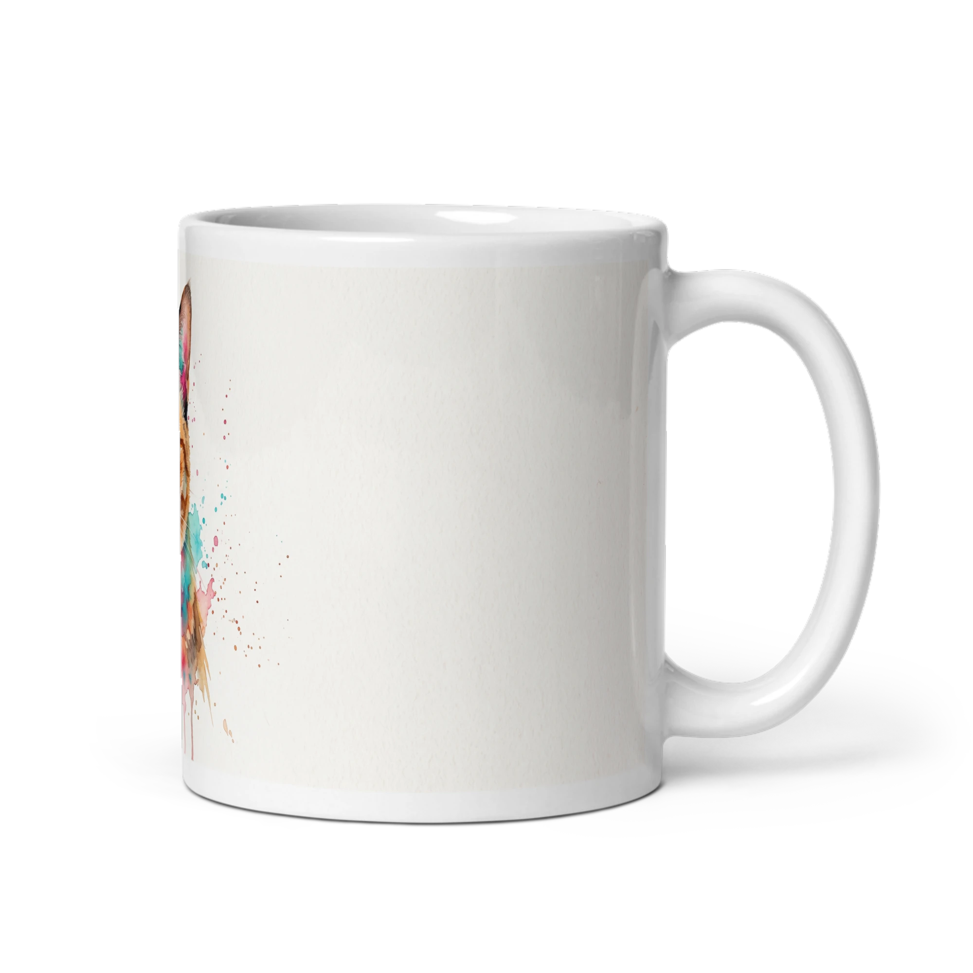 Pet Portrait Mug — Splash Watercolor