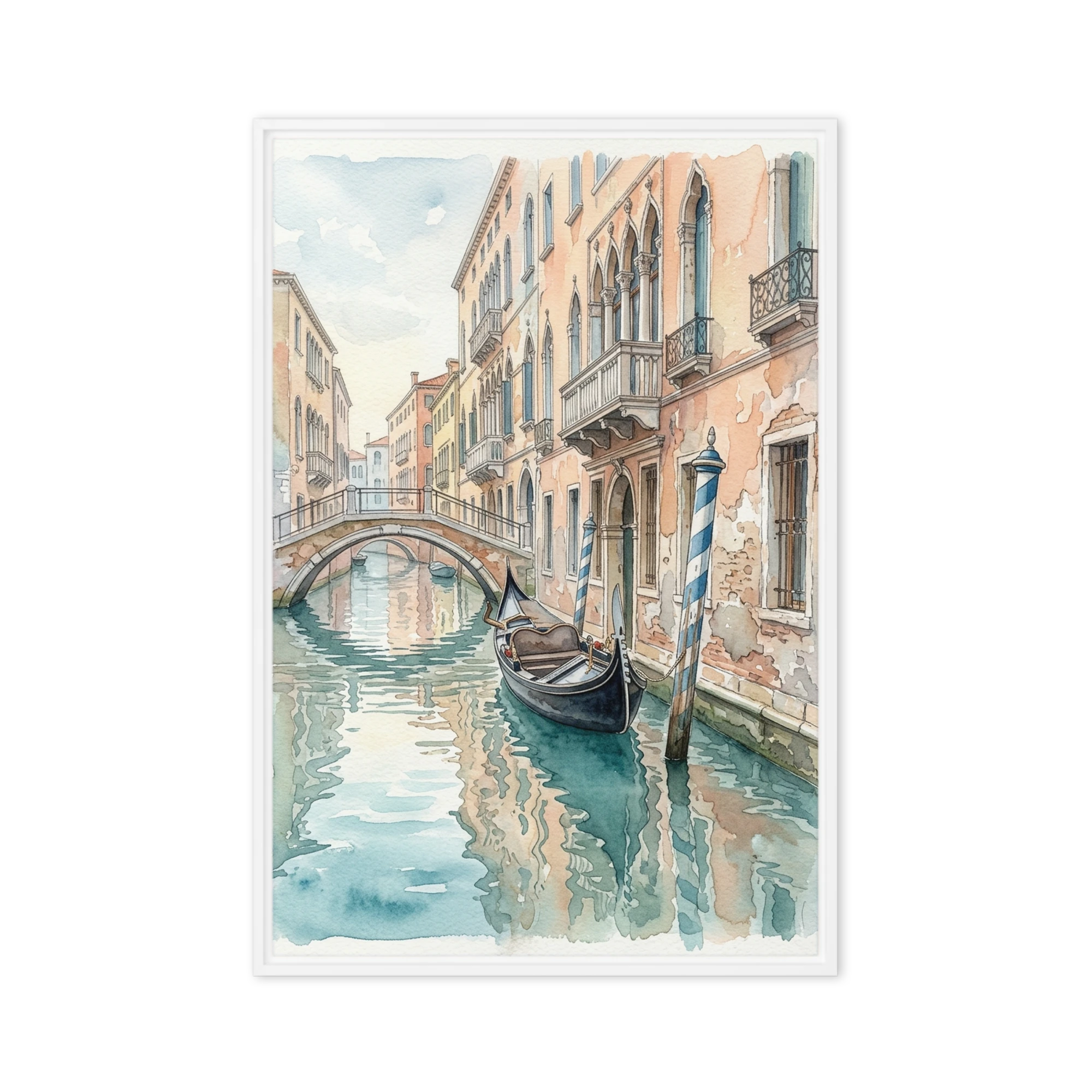 Venetian Canal Watercolor | Art Print
