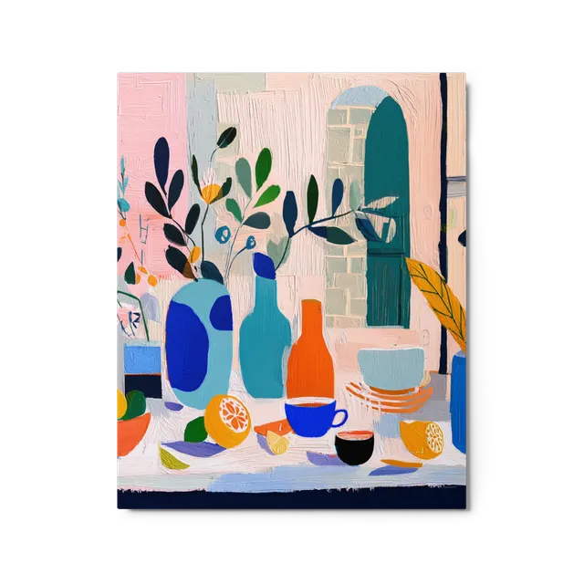 Vibrant Still Life with Citrus | Art Print