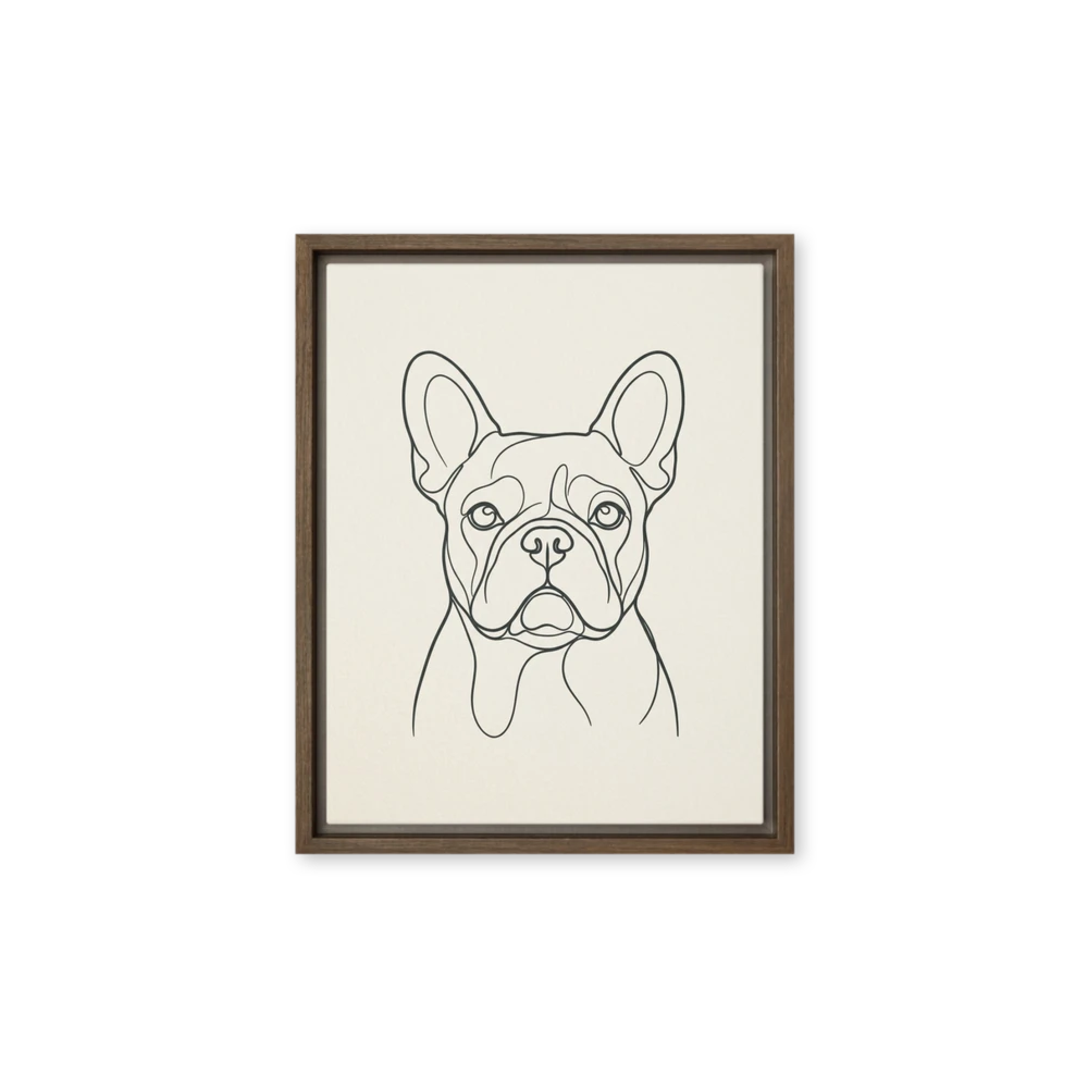 Frenchie in One Line | Art Print