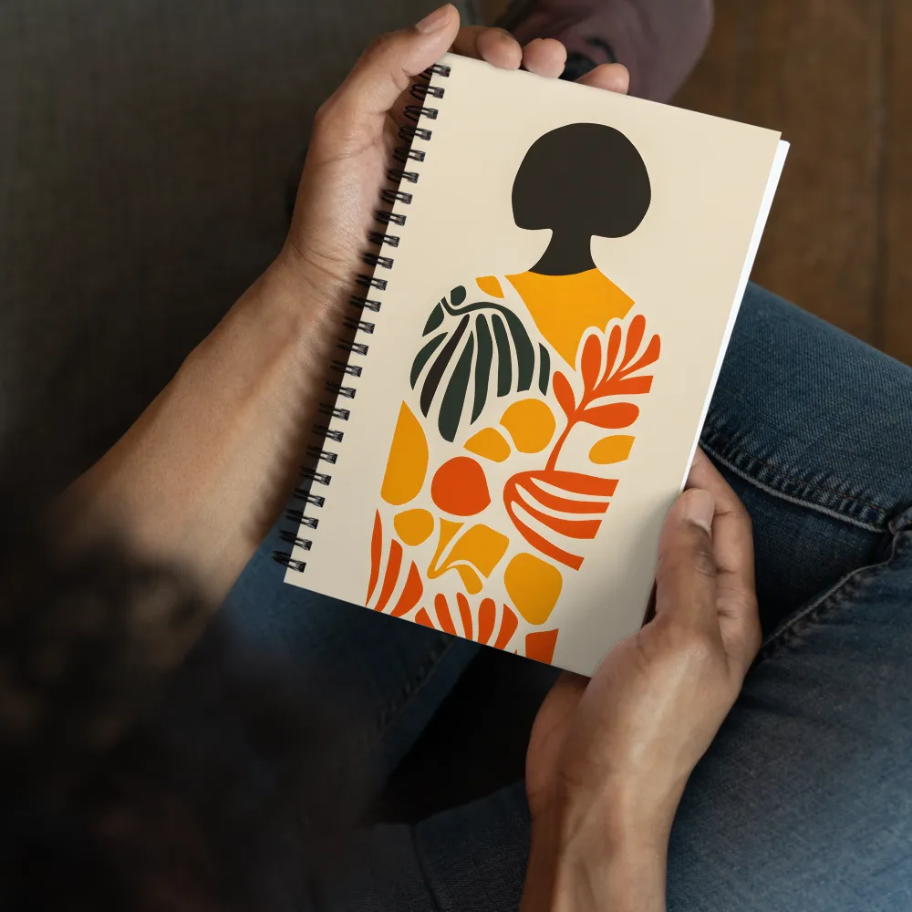 Organic Silhouette 
 Spiral Notebook | 140 pages