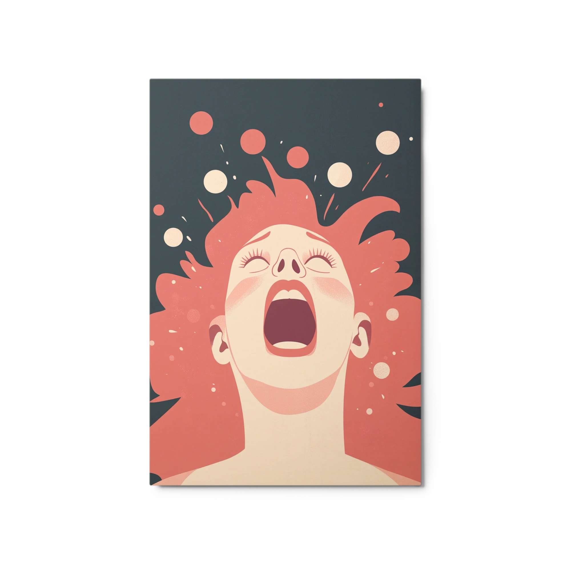 Screaming Woman Digital Illustration
