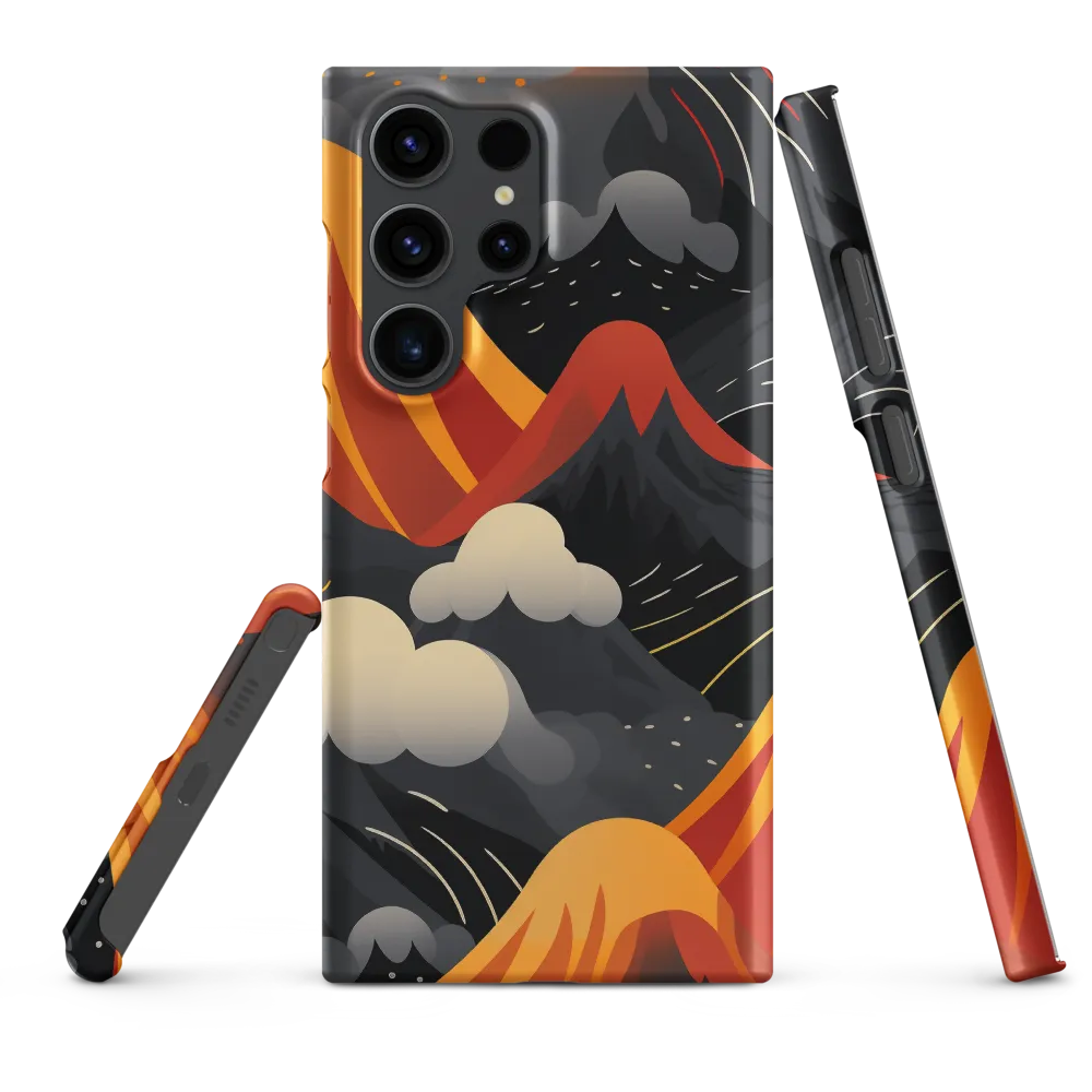 Abstract Mountains and Volcanoes Design | Phone Case
