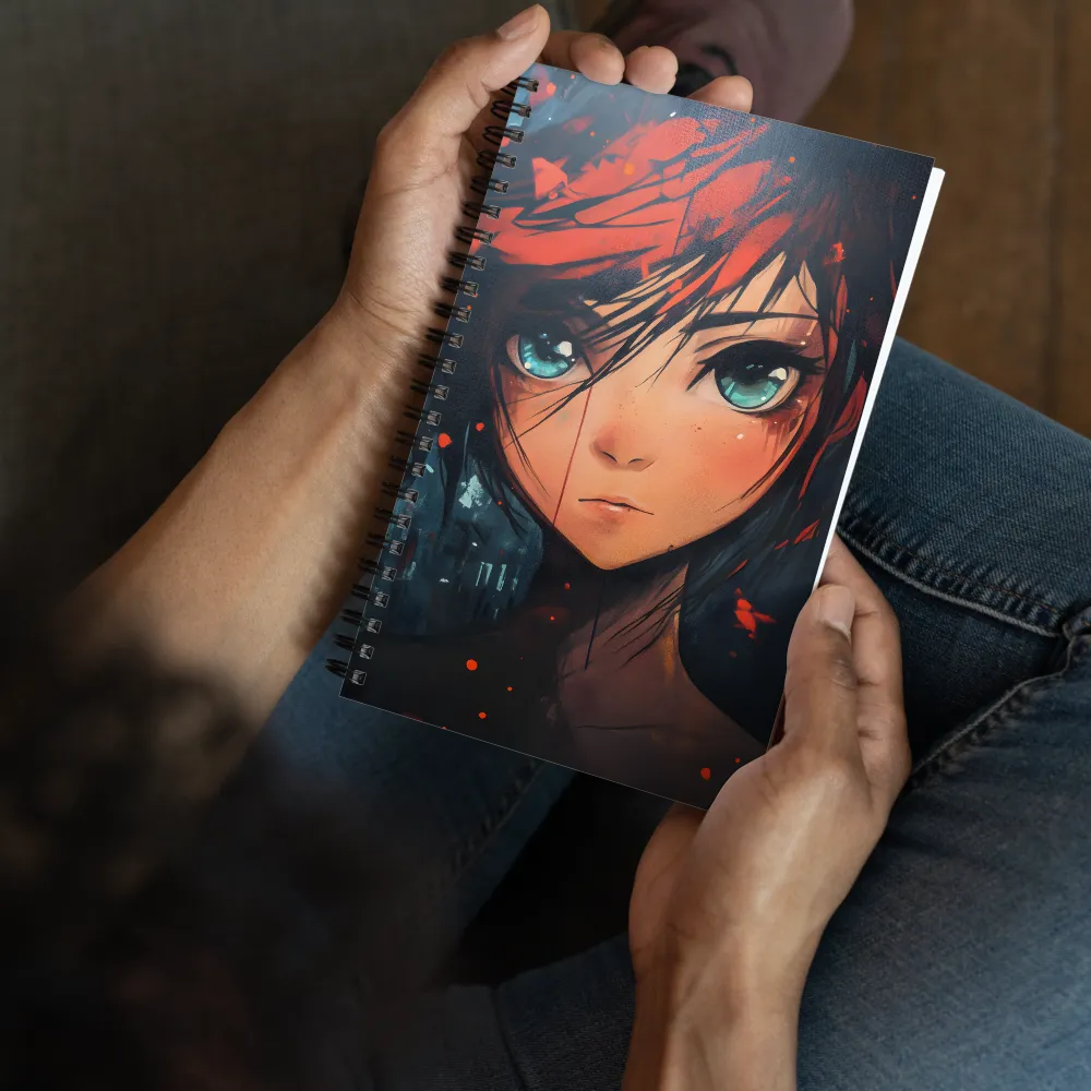 Gaze of the Crimson Haired 
 Spiral Notebook | 140 pages