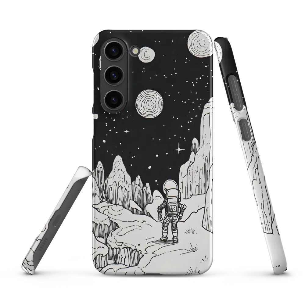 Astronaut in Rocky Alien Landscape | Phone Case