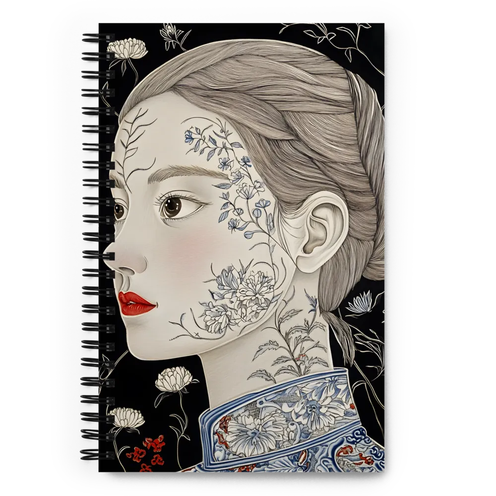 The Floral Portrait 
 Spiral Notebook | 140 pages