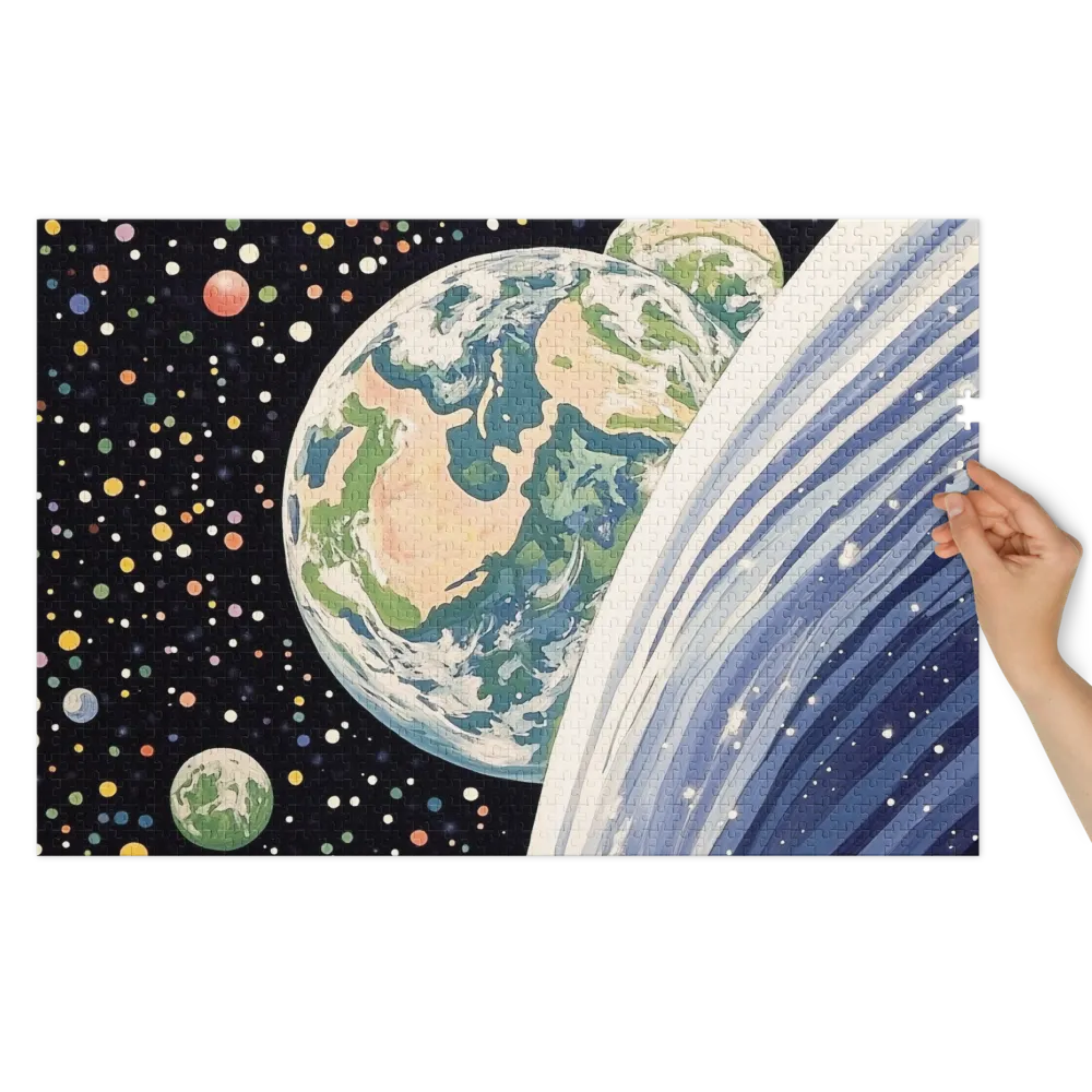 Surrealistic Earth in Space | Jigsaw Puzzle (252/520 pieces)