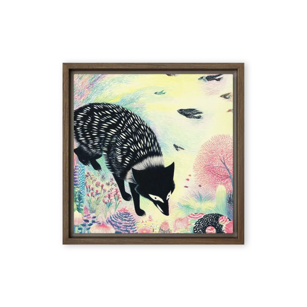 The Curious Forager 
 Canvas | 32″x 32″