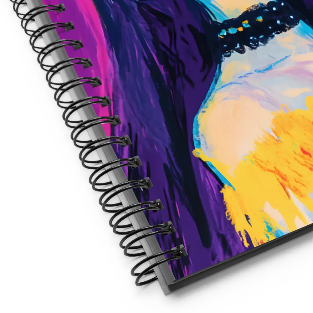 Vibrant Pop Portrait 
 Spiral Notebook | 140 pages