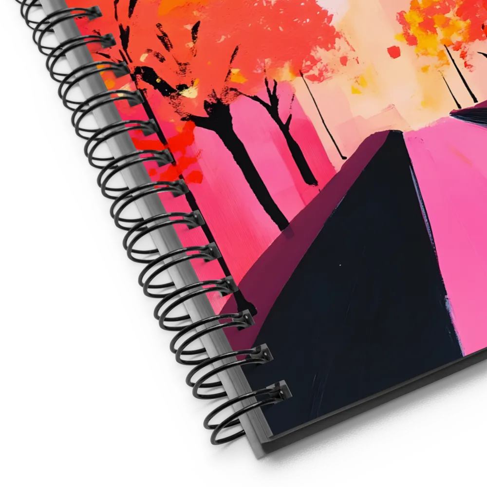 Neon Cityscape 
 Spiral Notebook | 140 pages