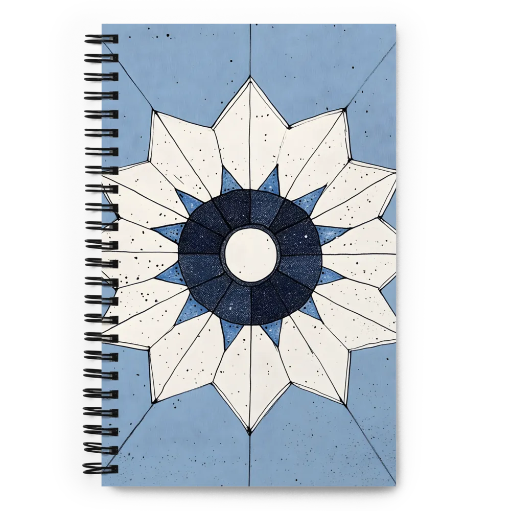 Celestial Bloom Geometry 
 Spiral Notebook | 140 pages