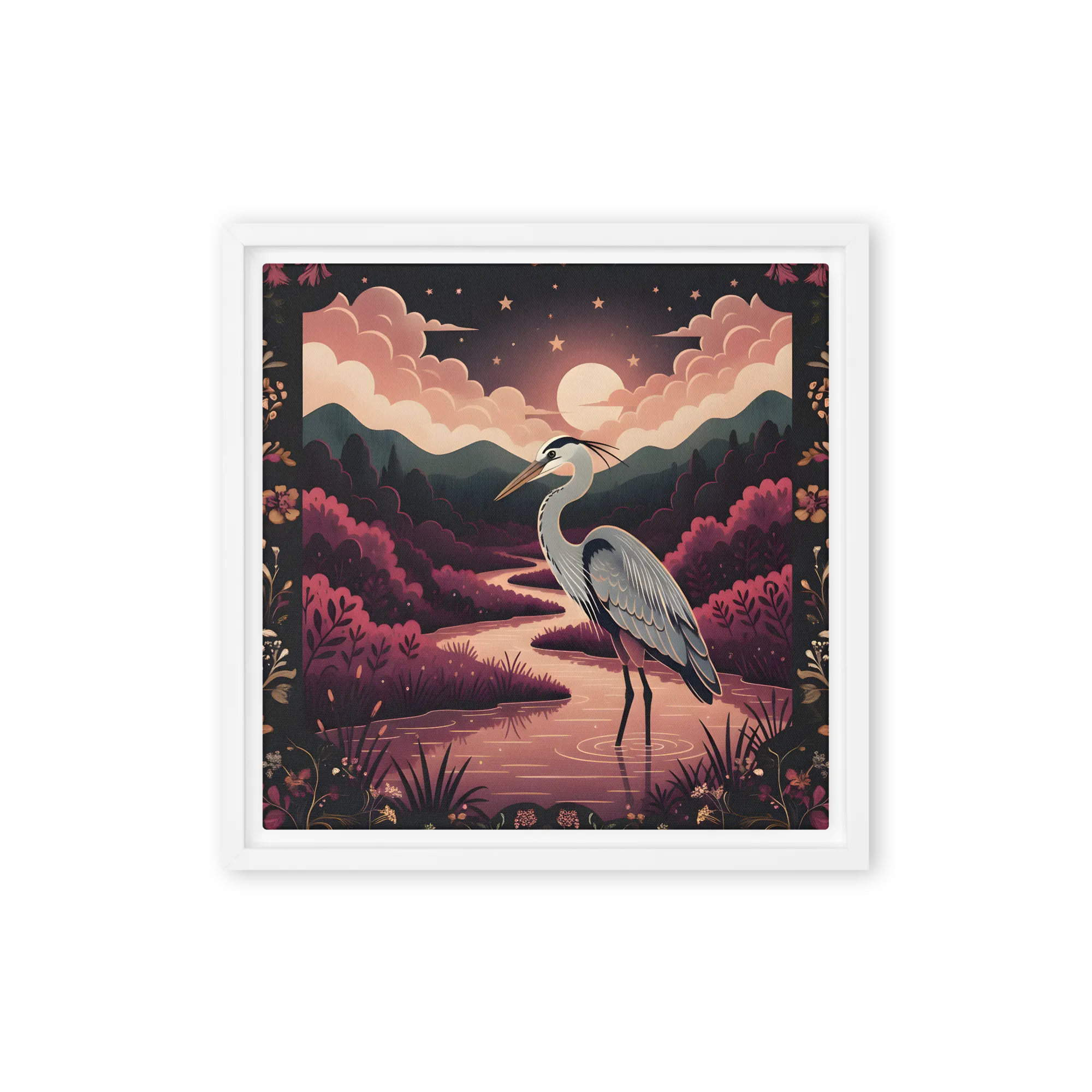 Moonlit Heron