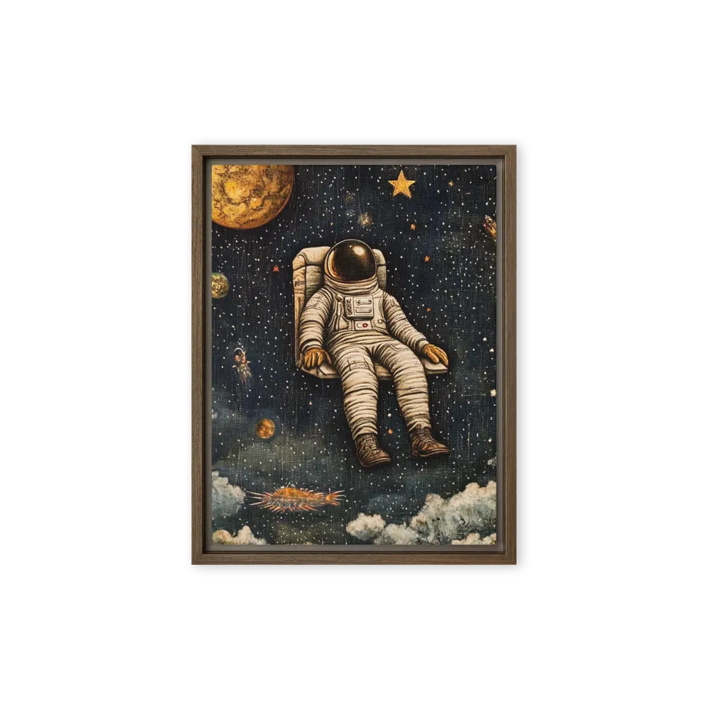 The Silent Spectator 
 Canvas with Brown Frame