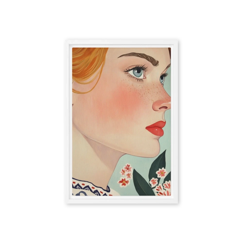 Portrait of a Woman with Flowers
