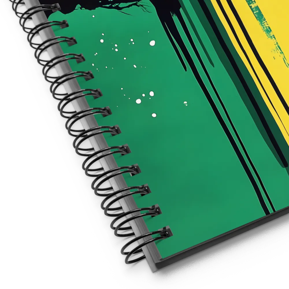 Nature's Graphic Silhouette 
 Spiral Notebook | 140 pages