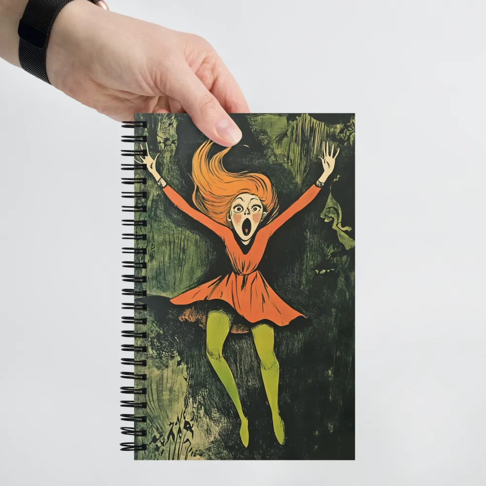 The Falling Scream 
 Spiral Notebook | 140 pages
