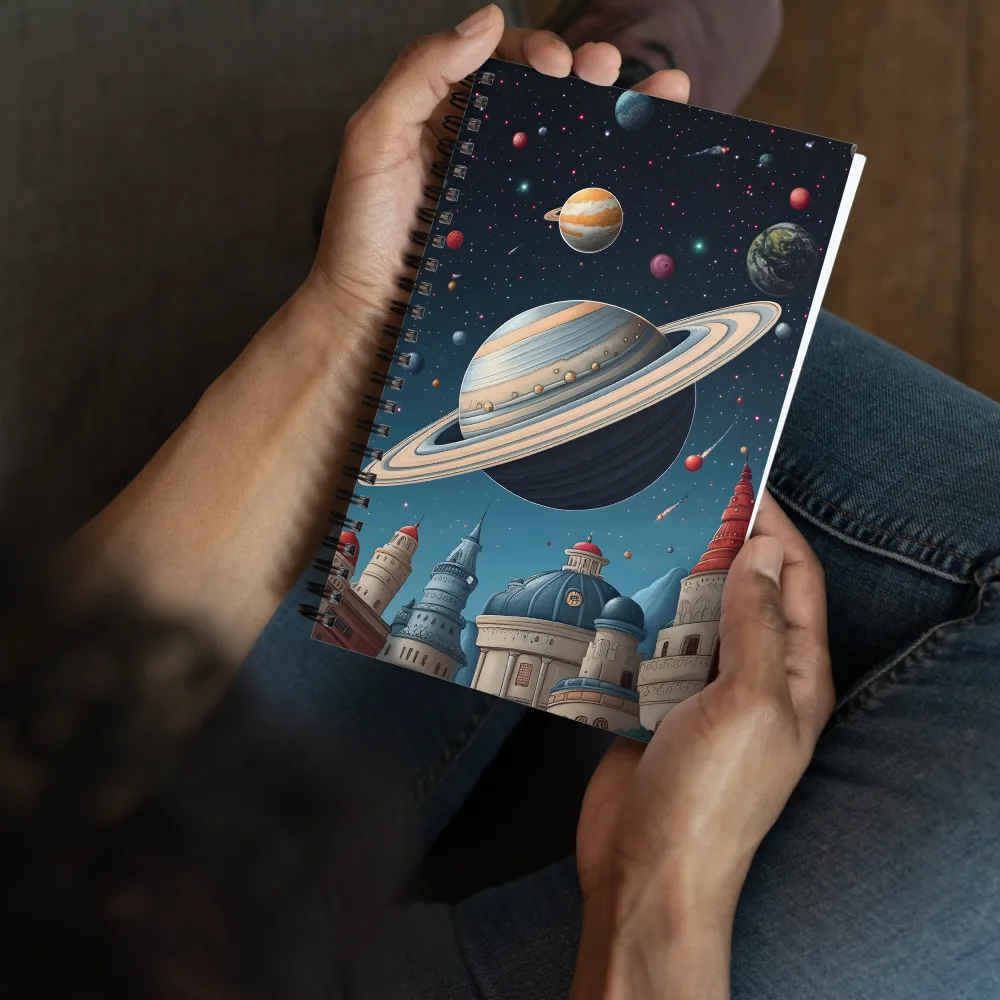 Cosmic Cityscape 
 Spiral Notebook | 140 pages