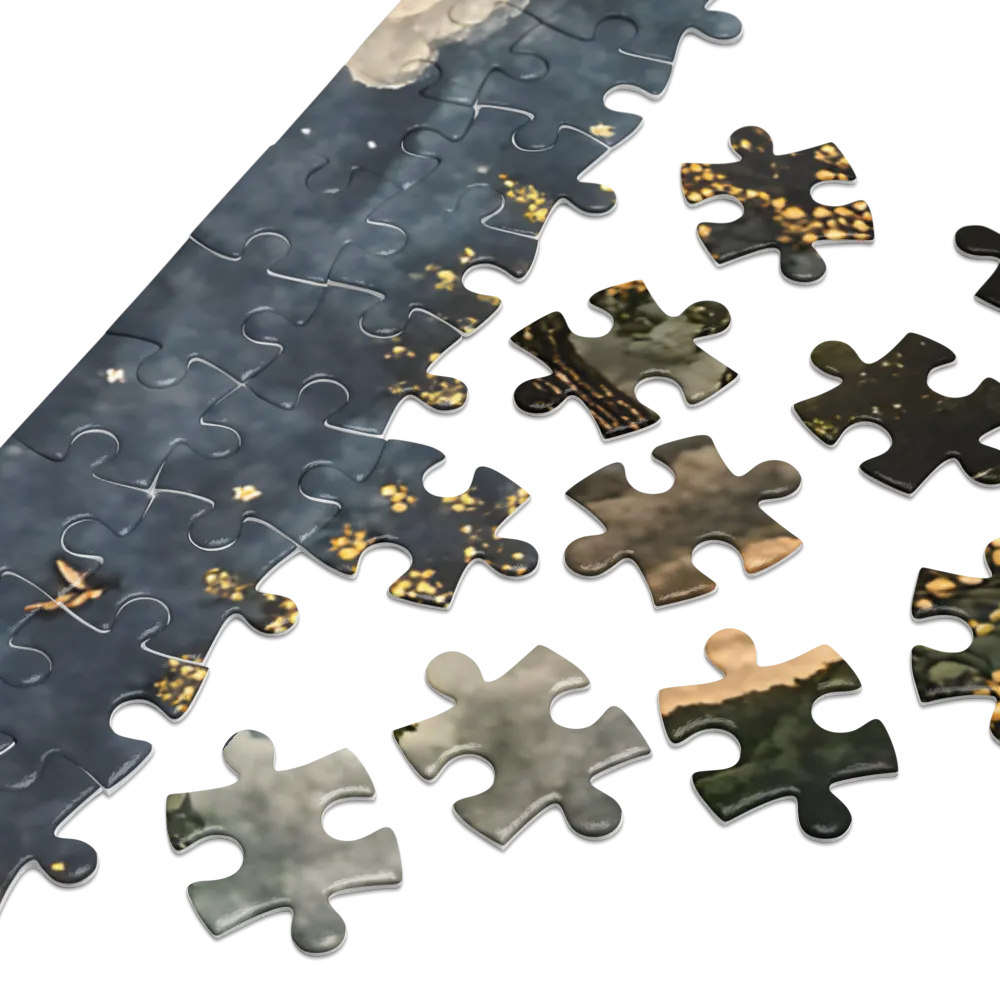 The Golden Tree's Path 
 Jigsaw Puzzle in Tin Box