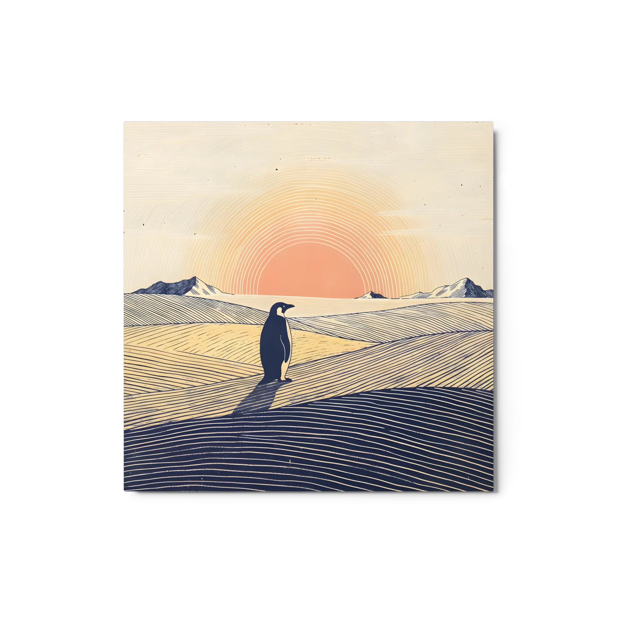 Solitudine Antartica al Tramonto