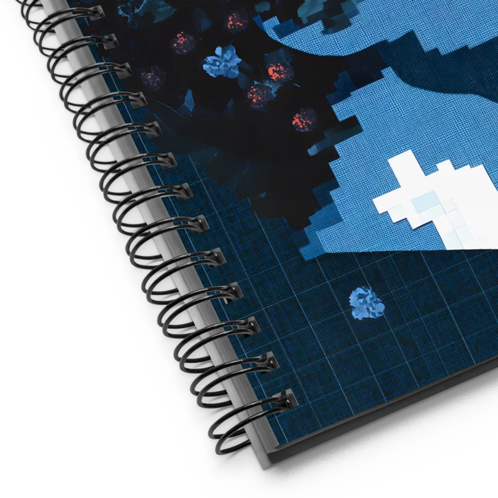 Digital Bloom Portrait 
 Spiral Notebook | 140 pages
