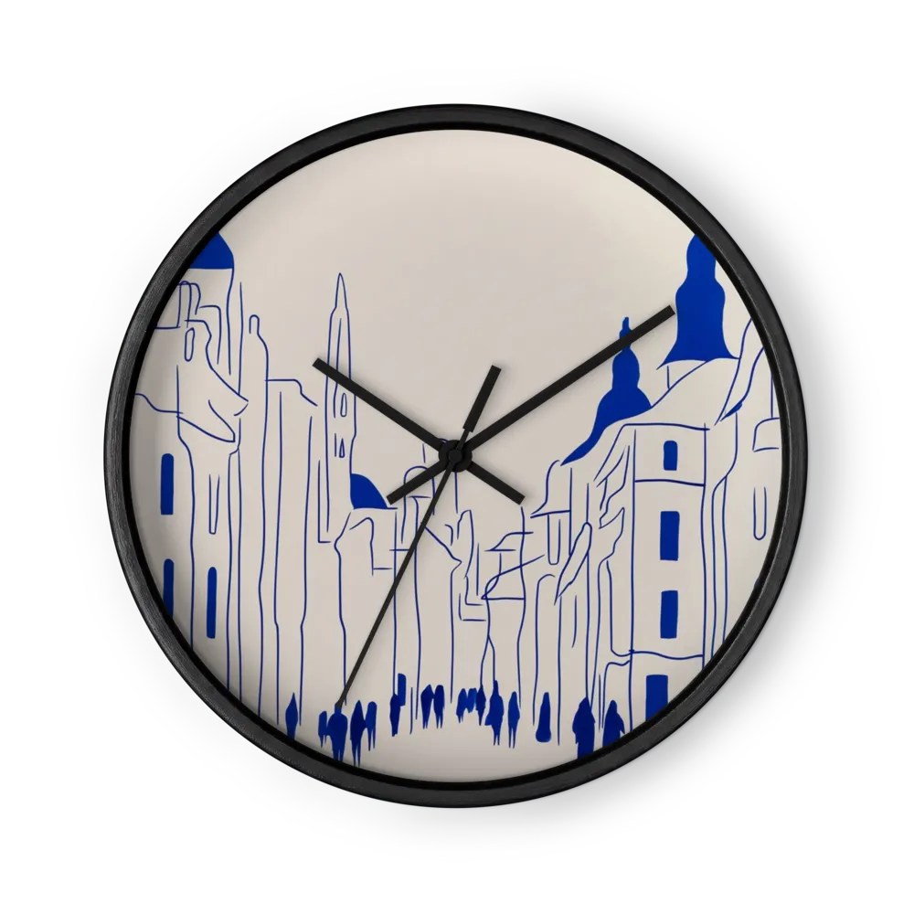 Cobalt City Walk | Wall Clock