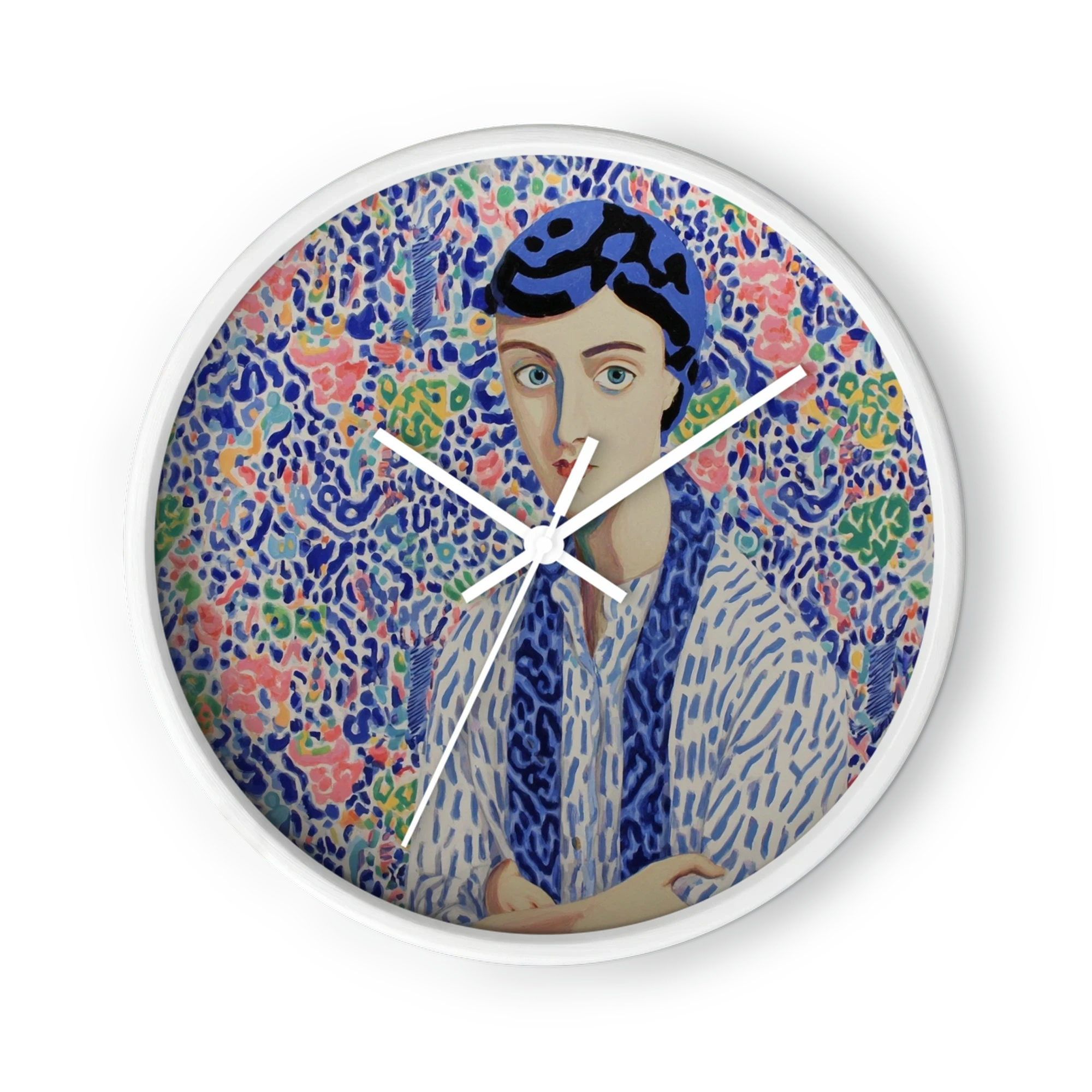Woman in Blue Scarf