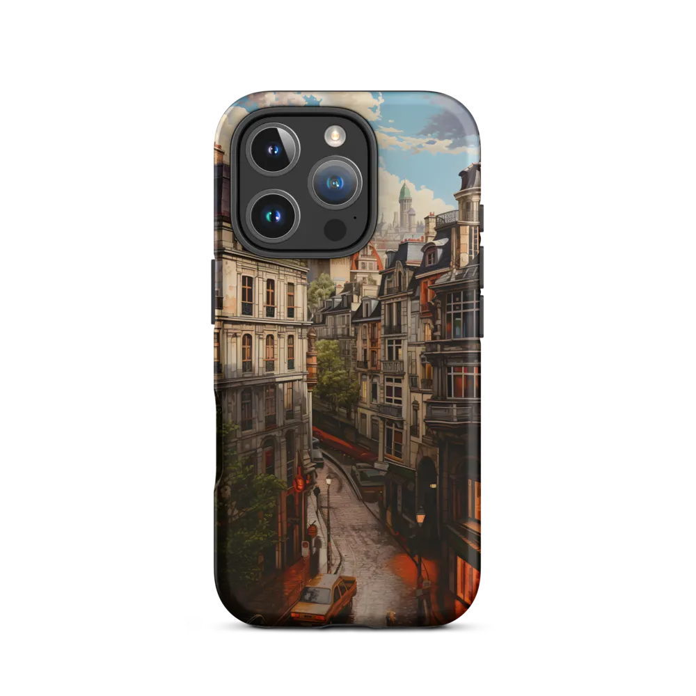 Detailed Cityscape with Clouds | Phone Case