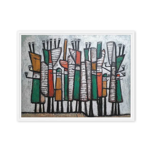 Abstract Figures in Row | Art Print