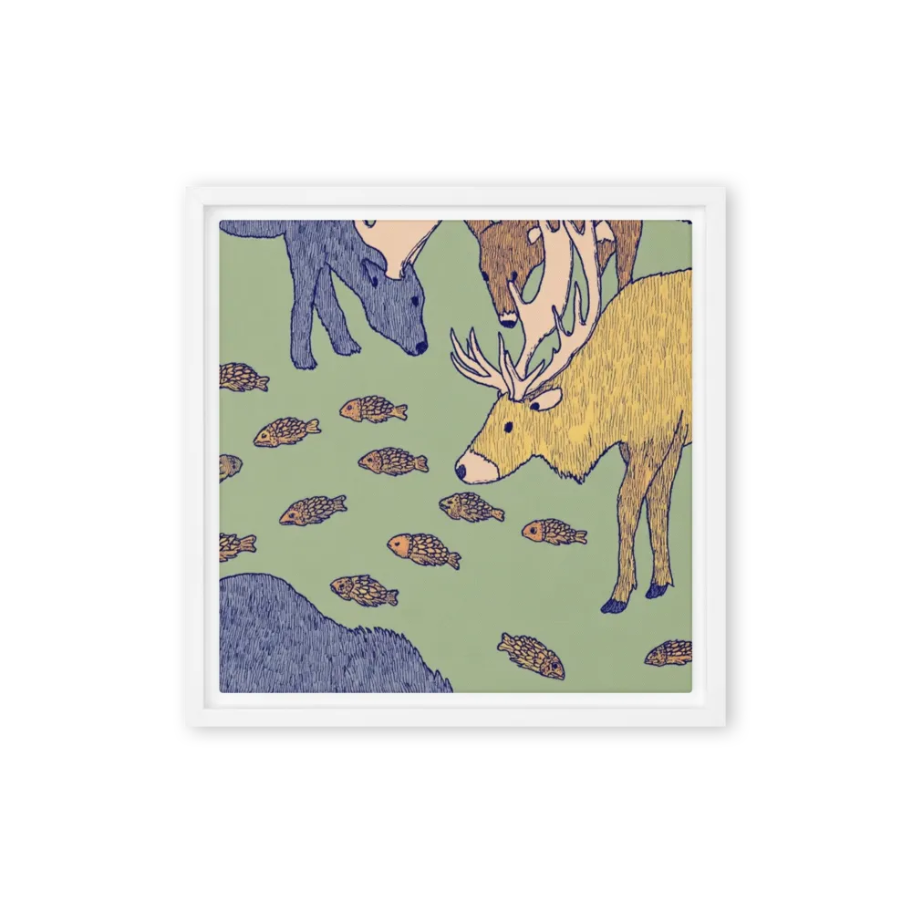Forest Encounters with Fish | Art Print