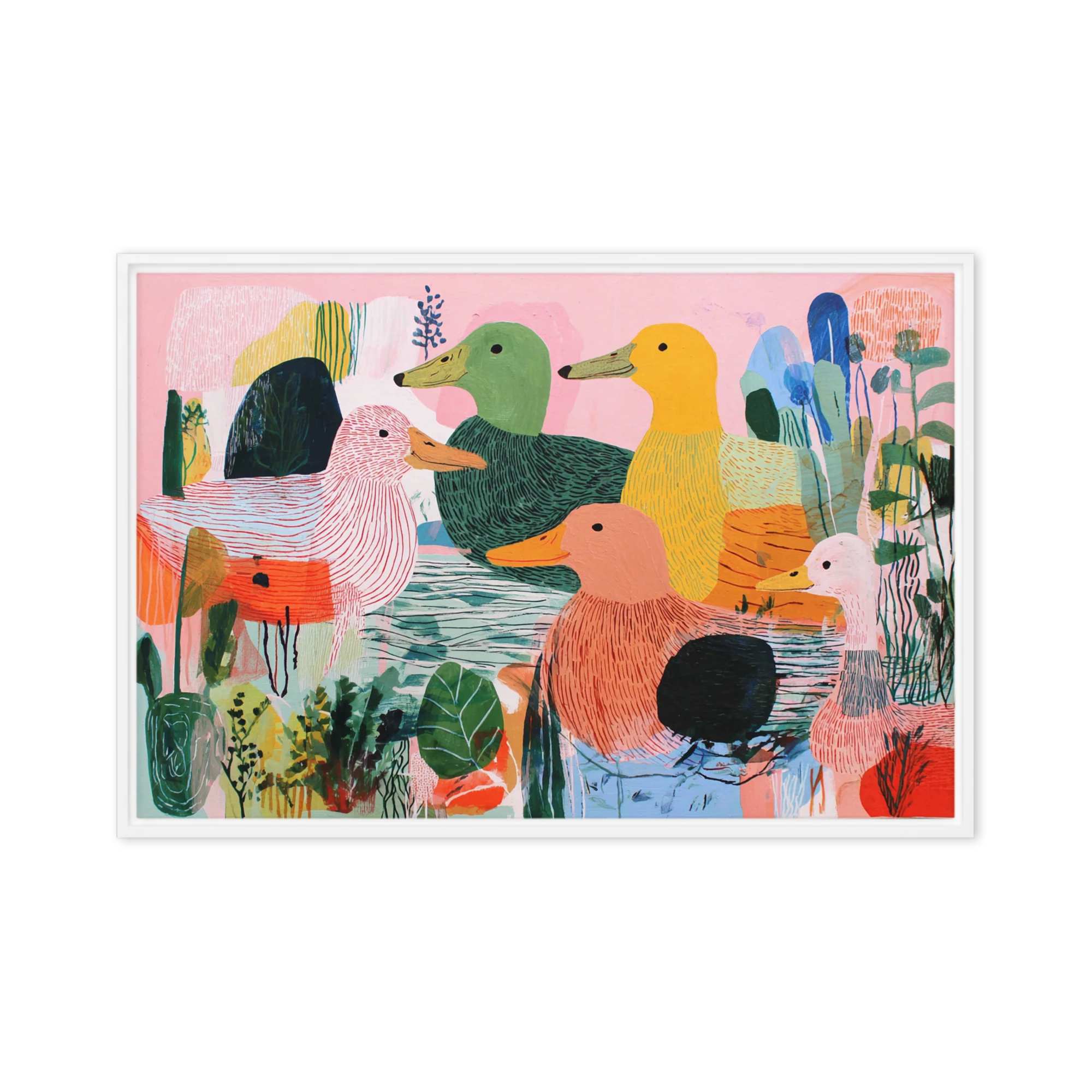 Ducks in the Pond