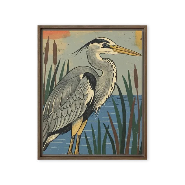 Marsh Heron | Art Print