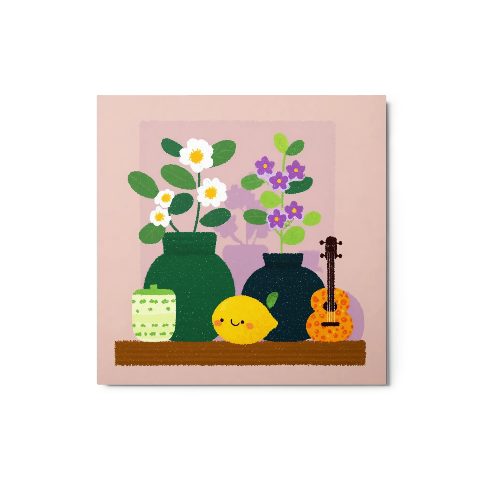 Lemon and Flowers Still Life