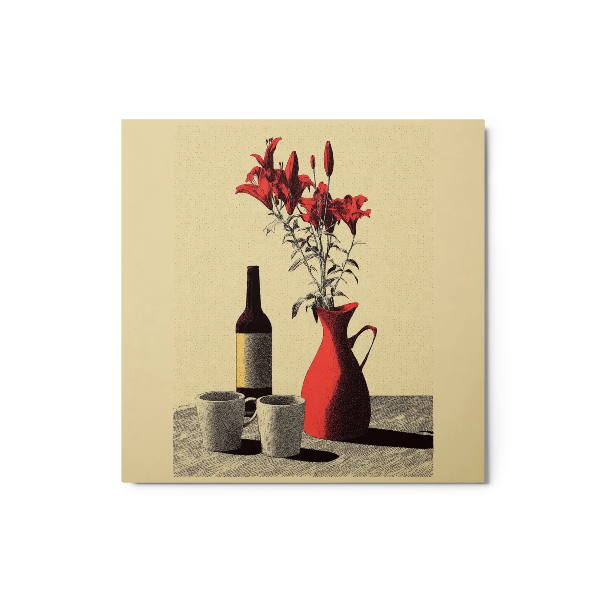 Still Life with Red Lilies