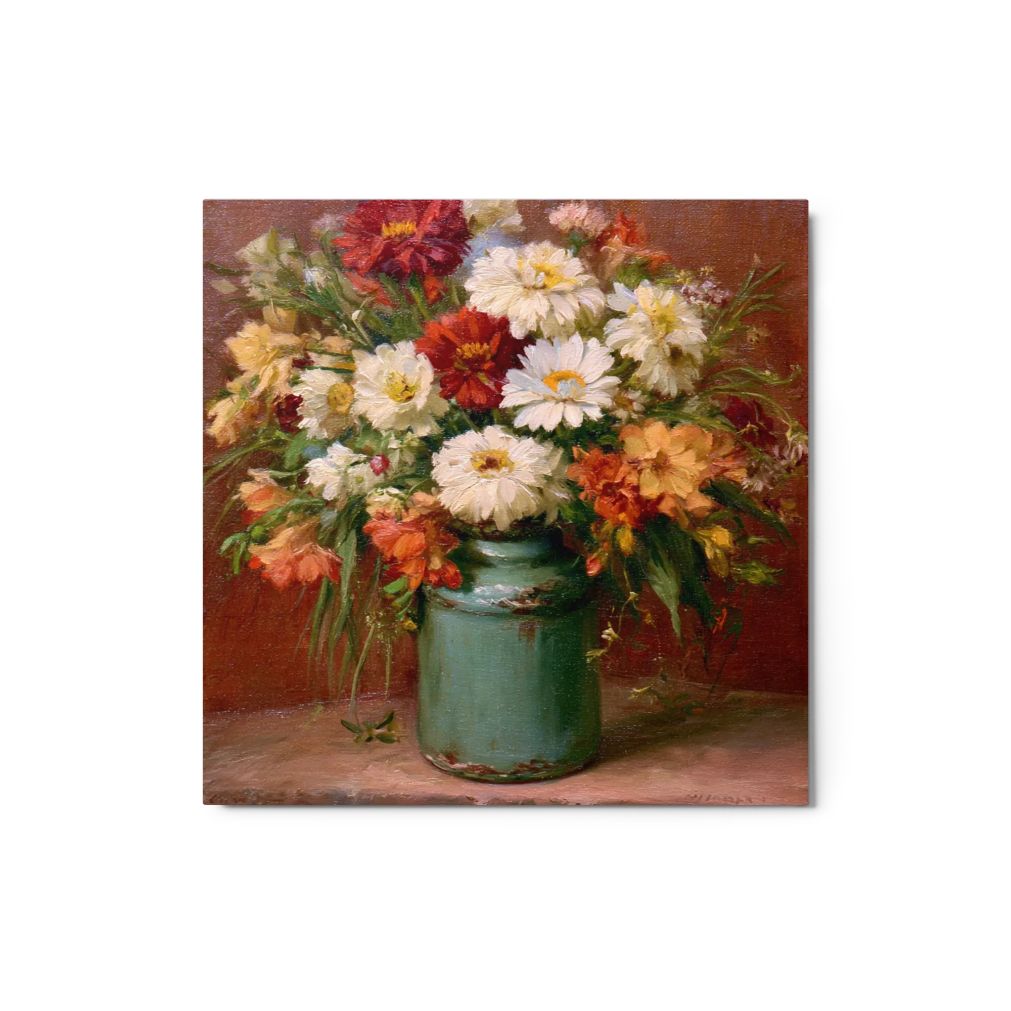 Bouquet in Teal Jar