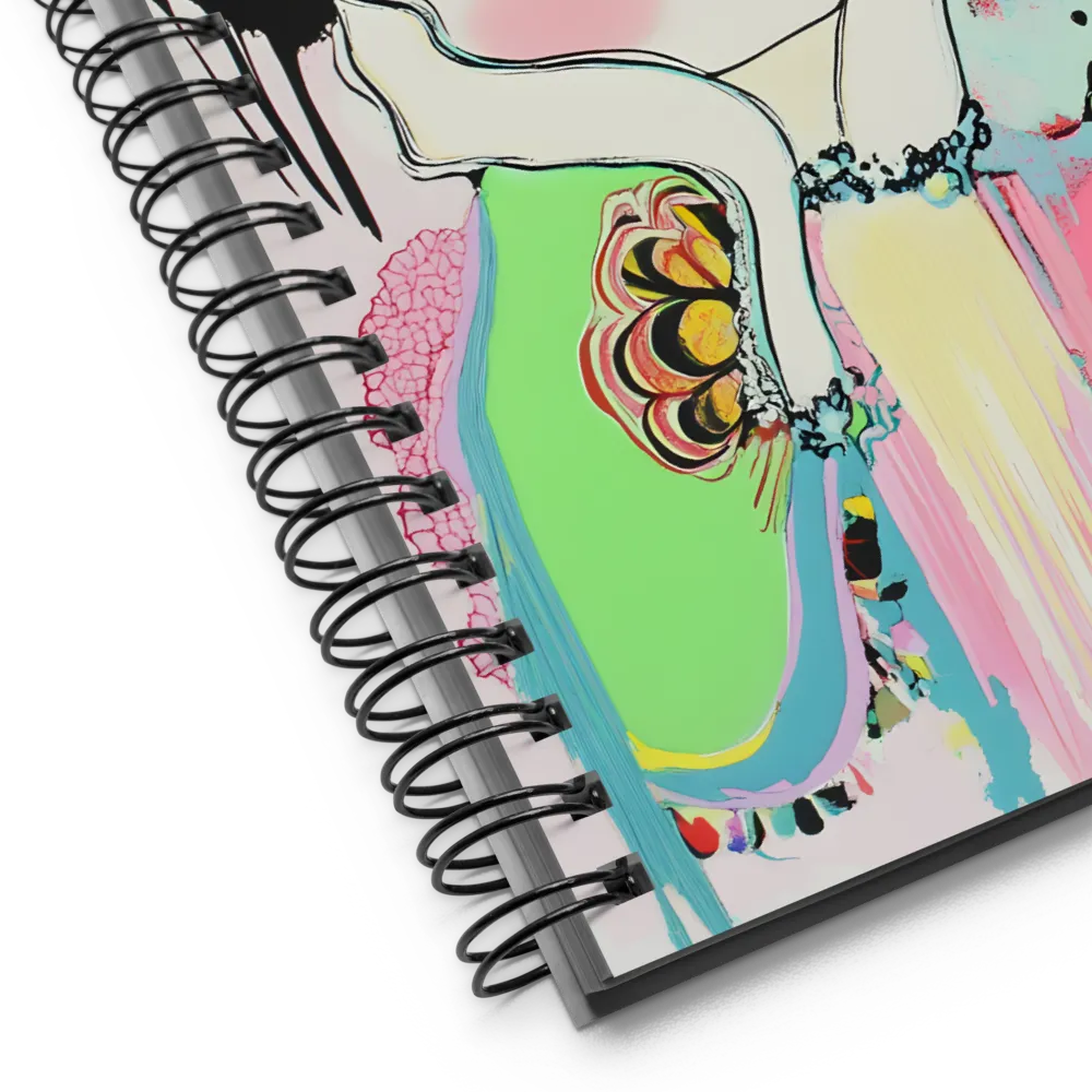 Neo-Ukiyo-e Dripping Dream 
 Spiral Notebook | 140 pages