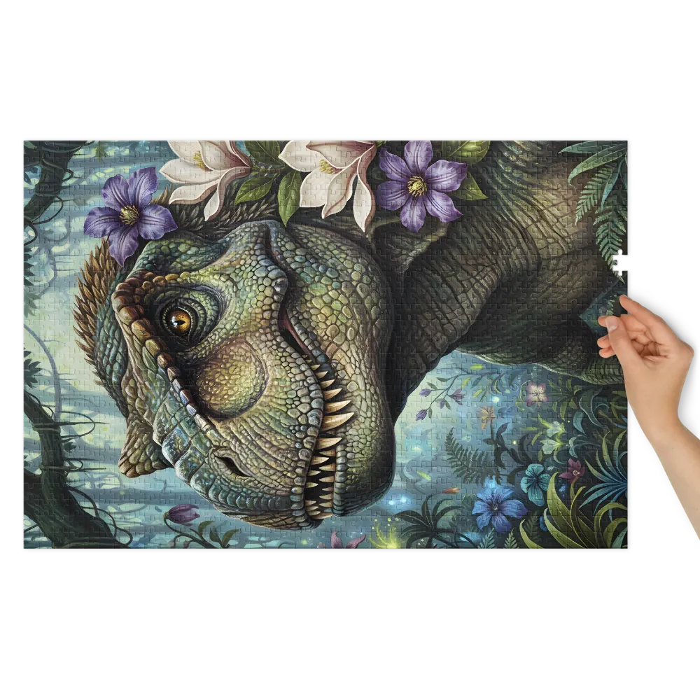 Dinosaur in Bloom | Jigsaw Puzzles